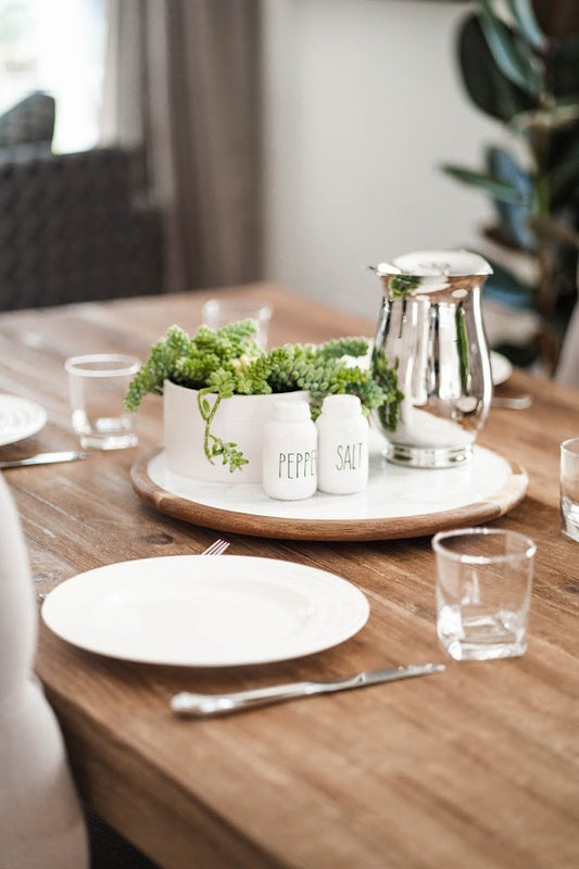 resin lazy susan serving tray 