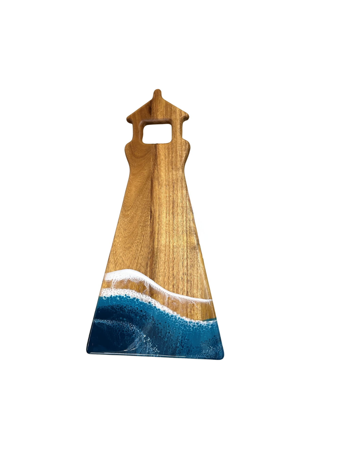 NEW!!! Light House Shaped Acacia Cheese Board