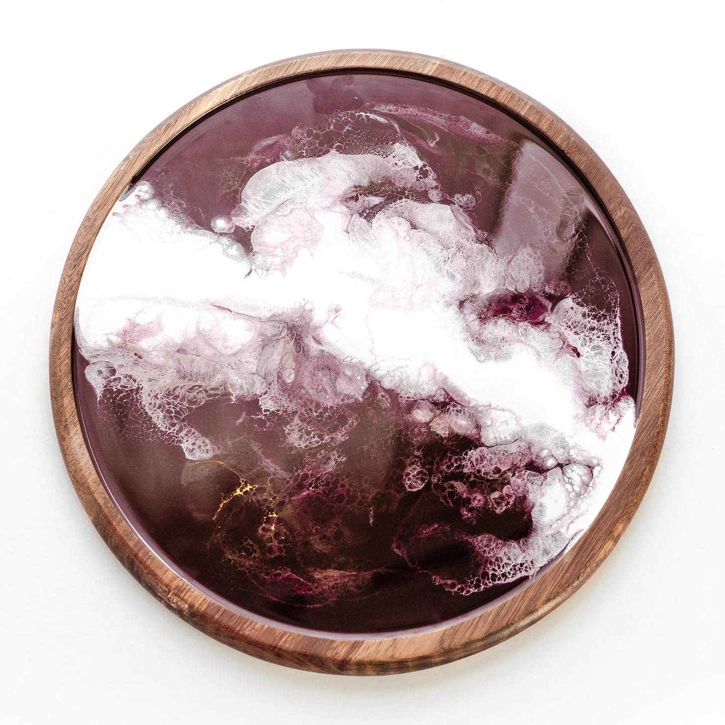 discontinued serving tray accented with resin