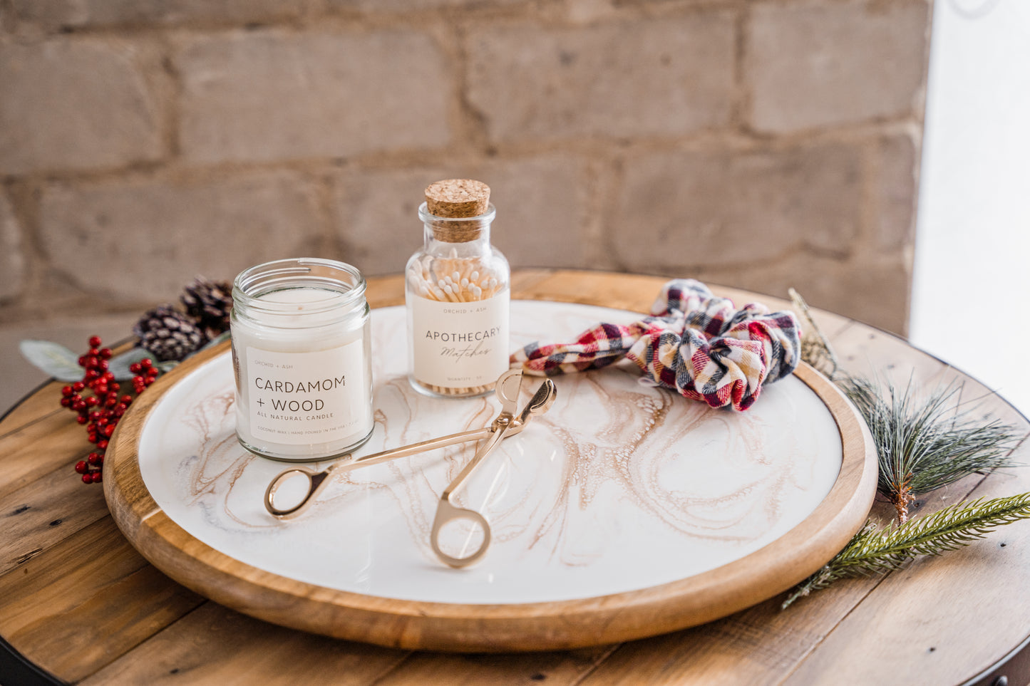 discontinued serving tray accented with resin