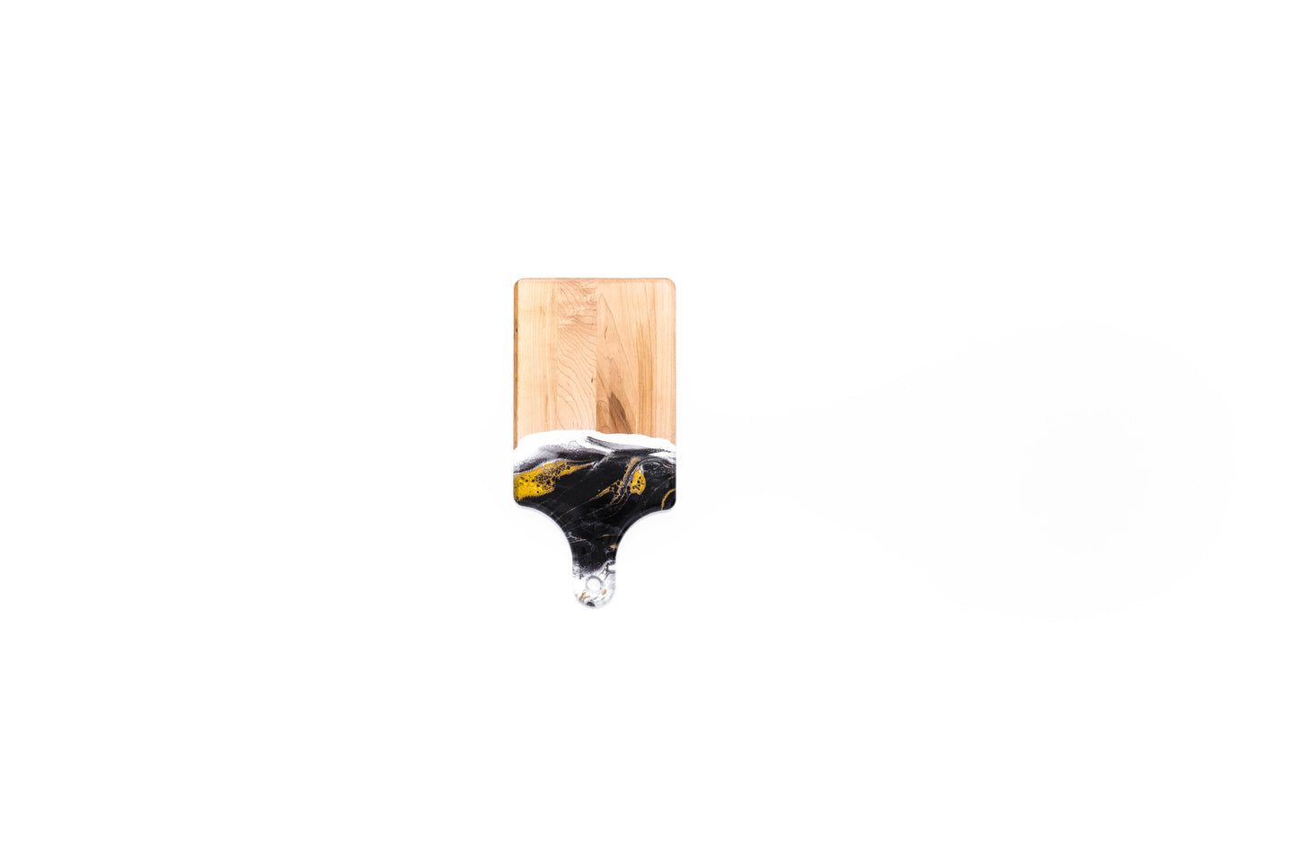 discountinued maple charcuterie board accented with resin