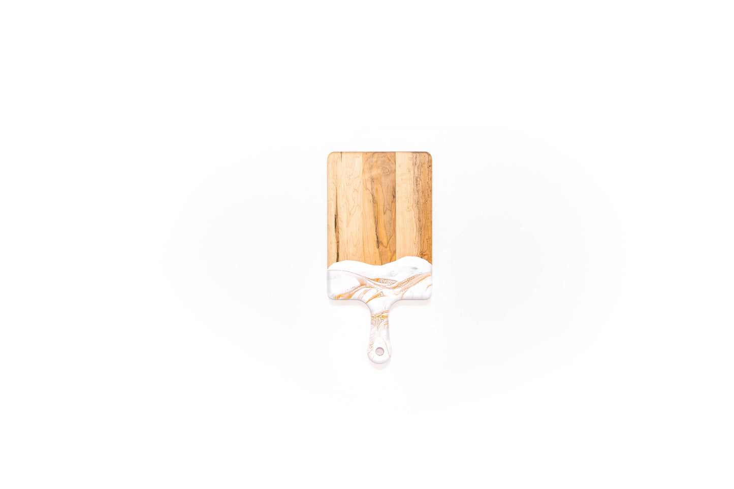discountinued maple charcuterie board accented with resin
