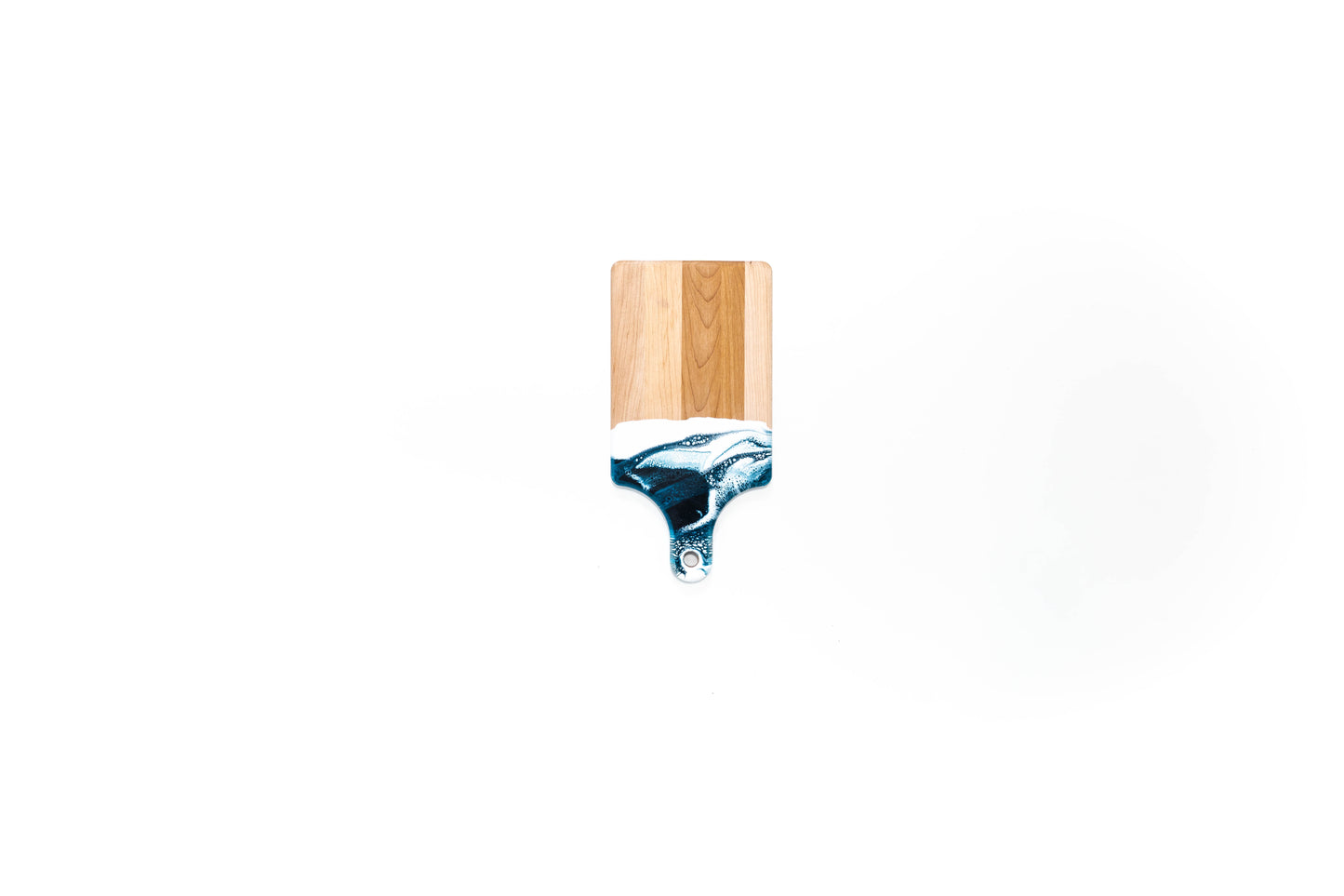 discountinued maple charcuterie board accented with resin