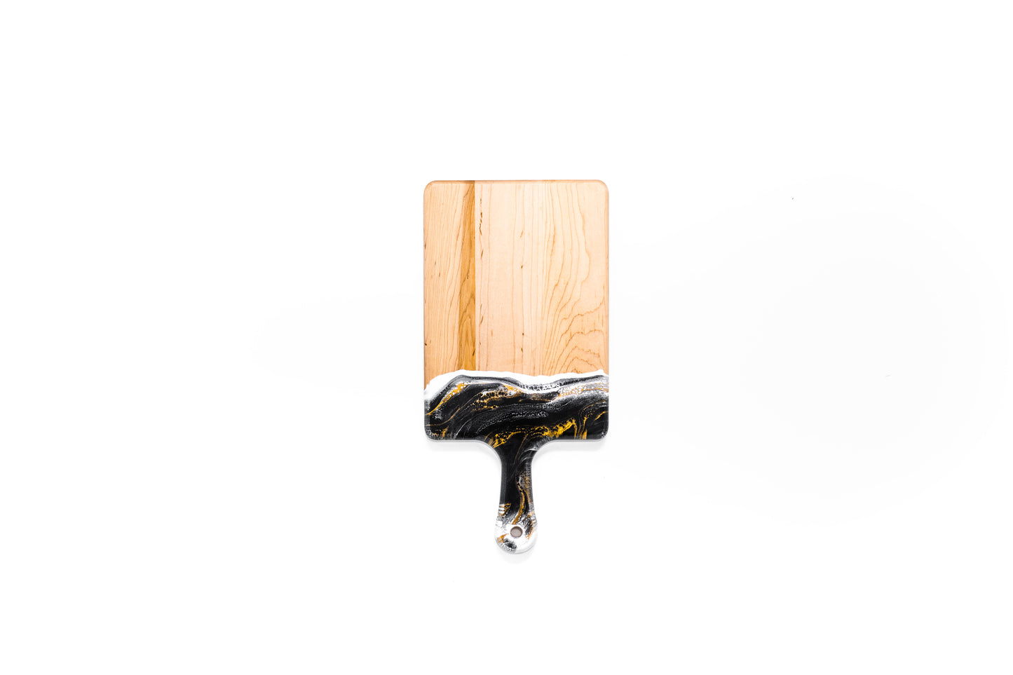 discountinued maple charcuterie board accented with resin