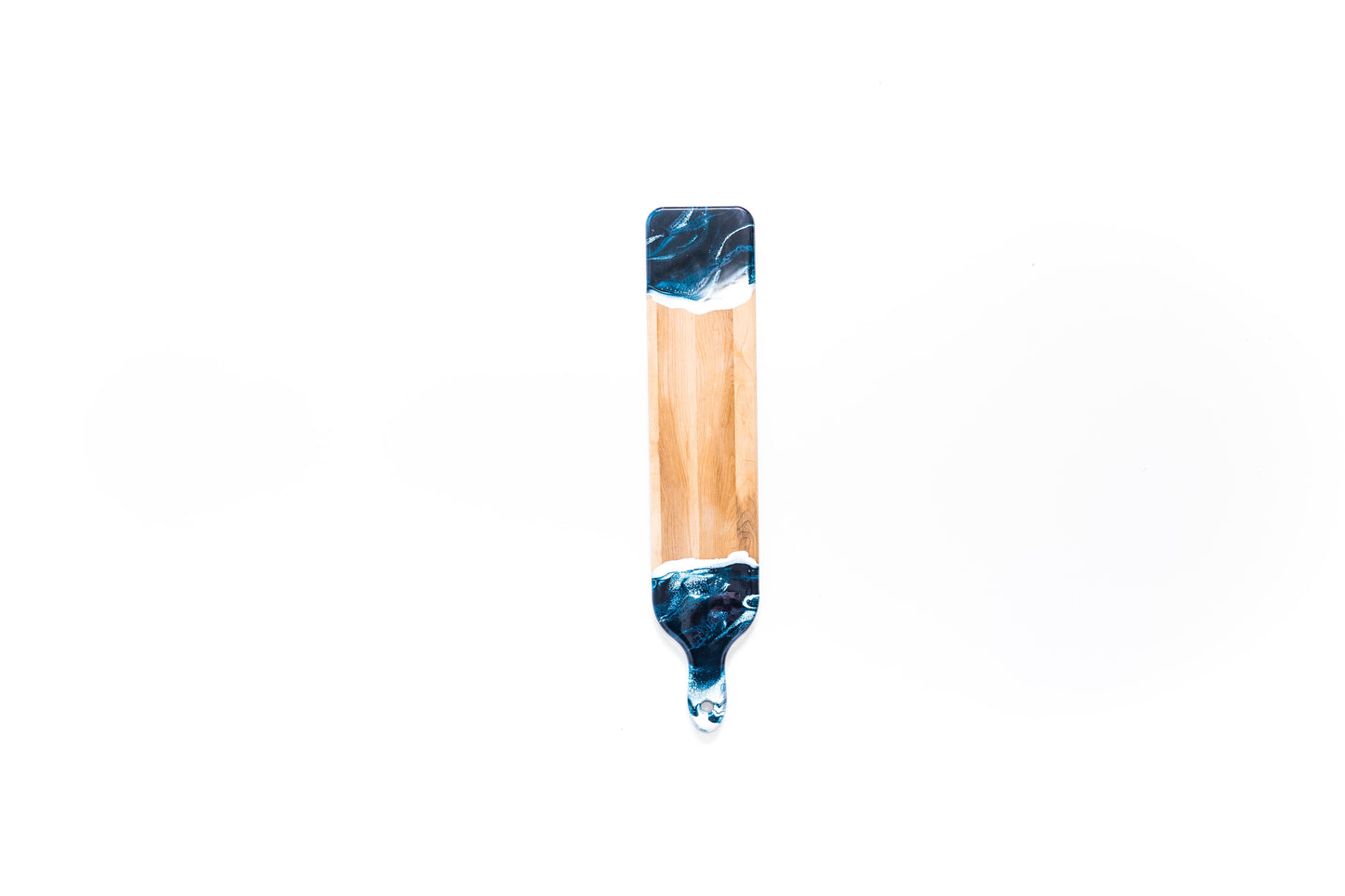 discountinued maple charcuterie board accented with resin