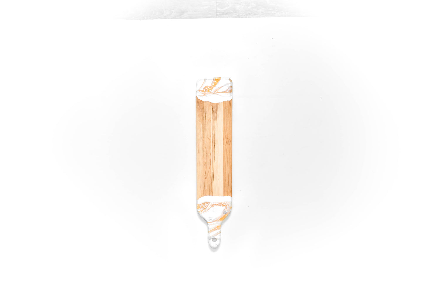 discountinued maple charcuterie board accented with resin