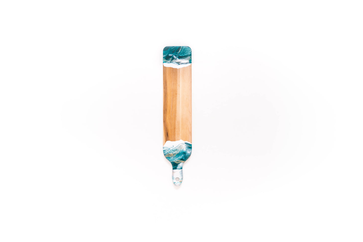 discountinued maple charcuterie board accented with resin