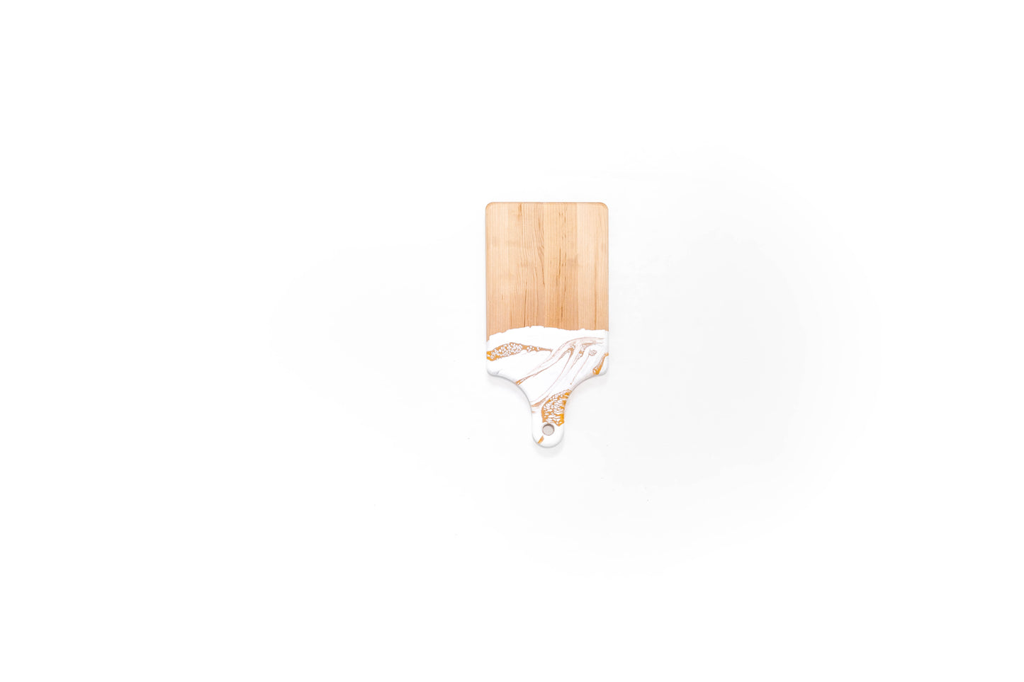 discountinued maple charcuterie board accented with resin