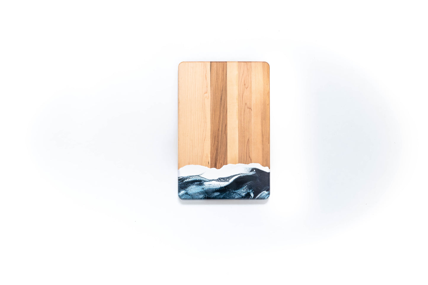 discountinued maple charcuterie board accented with resin
