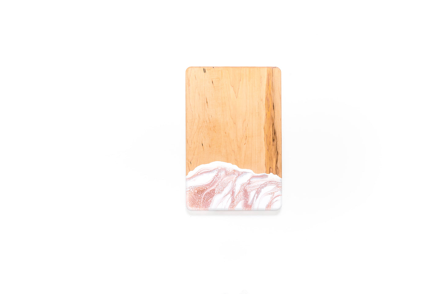 discountinued maple charcuterie board accented with resin