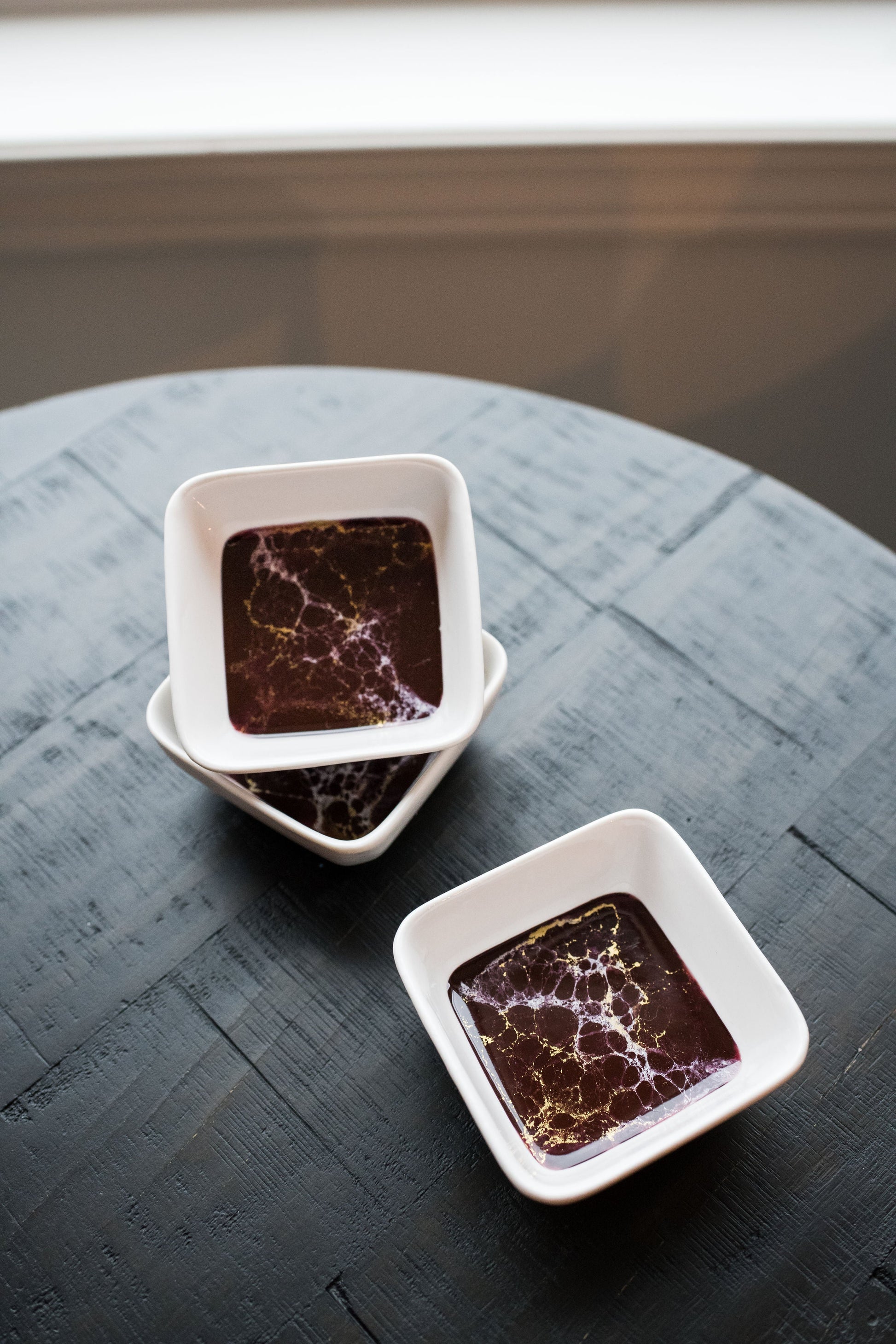 heart board for valentines day accented with resin