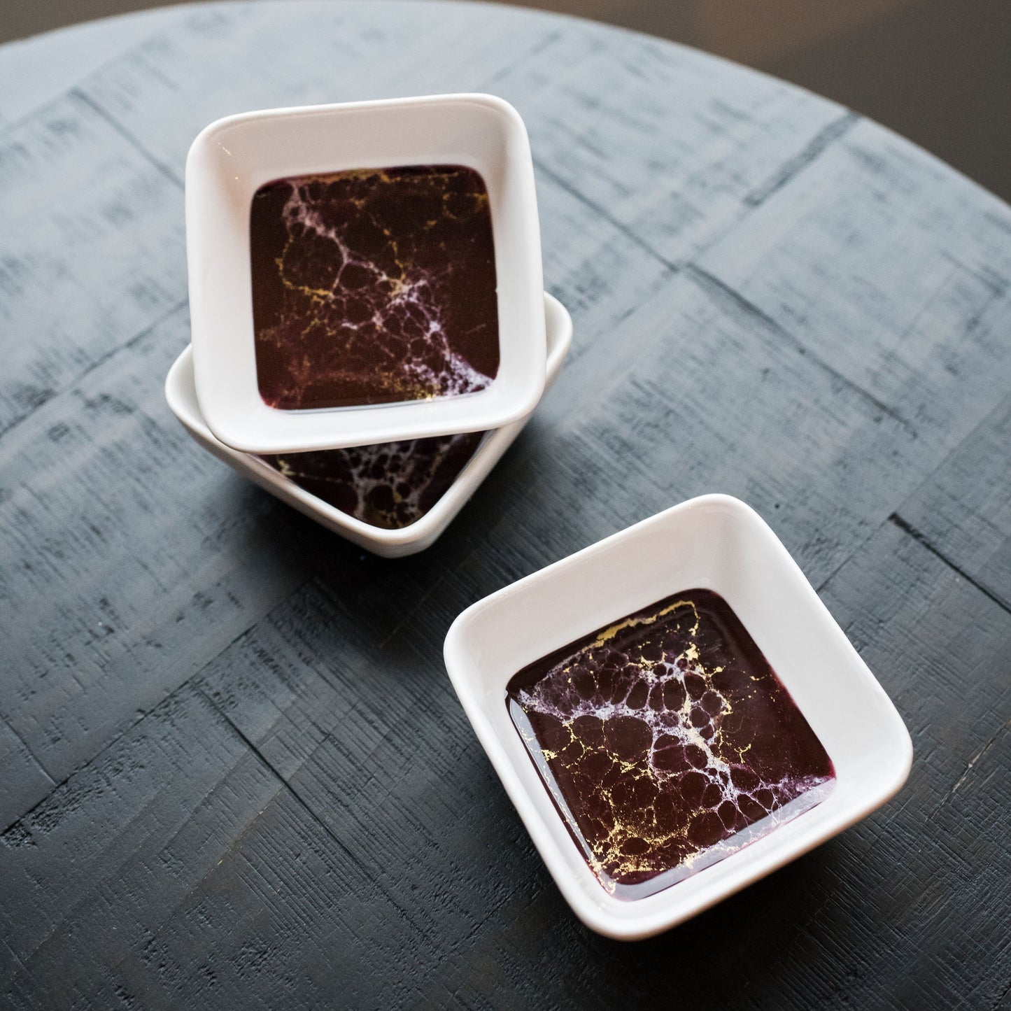 heart board for valentines day accented with resin