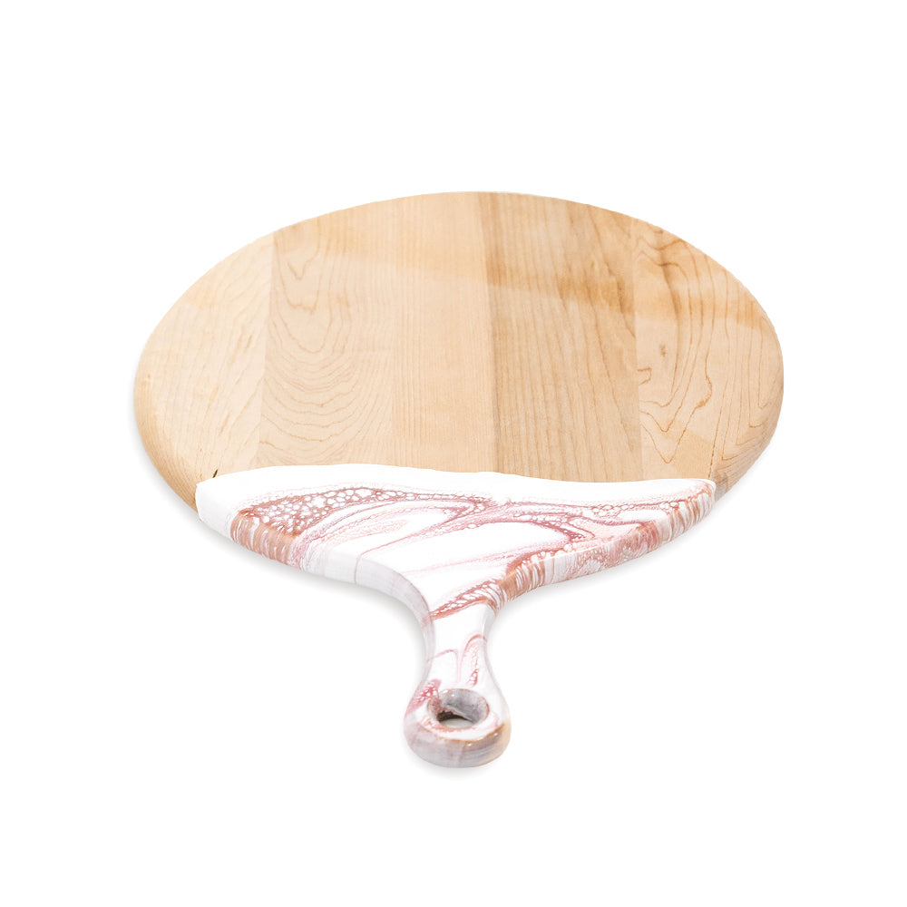 discountinued maple charcuterie board accented with resin