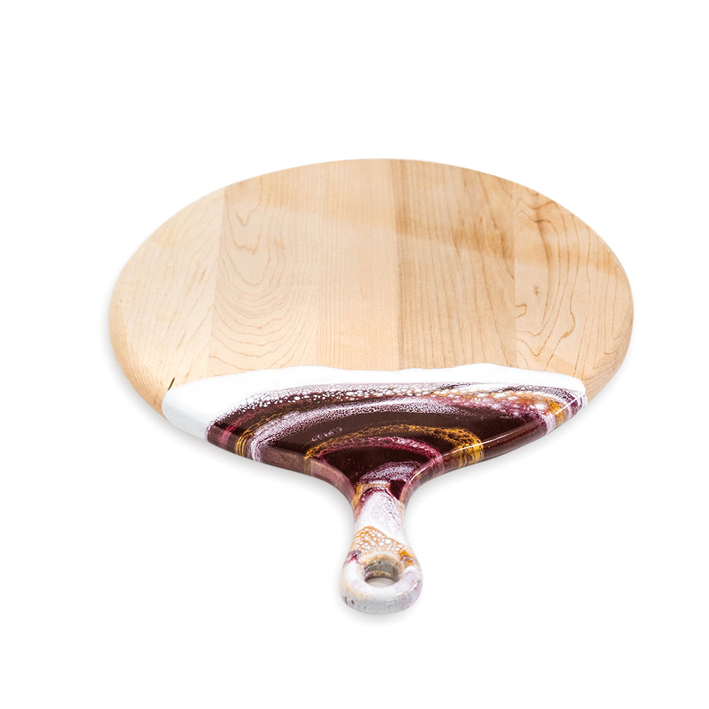 discountinued maple charcuterie board accented with resin