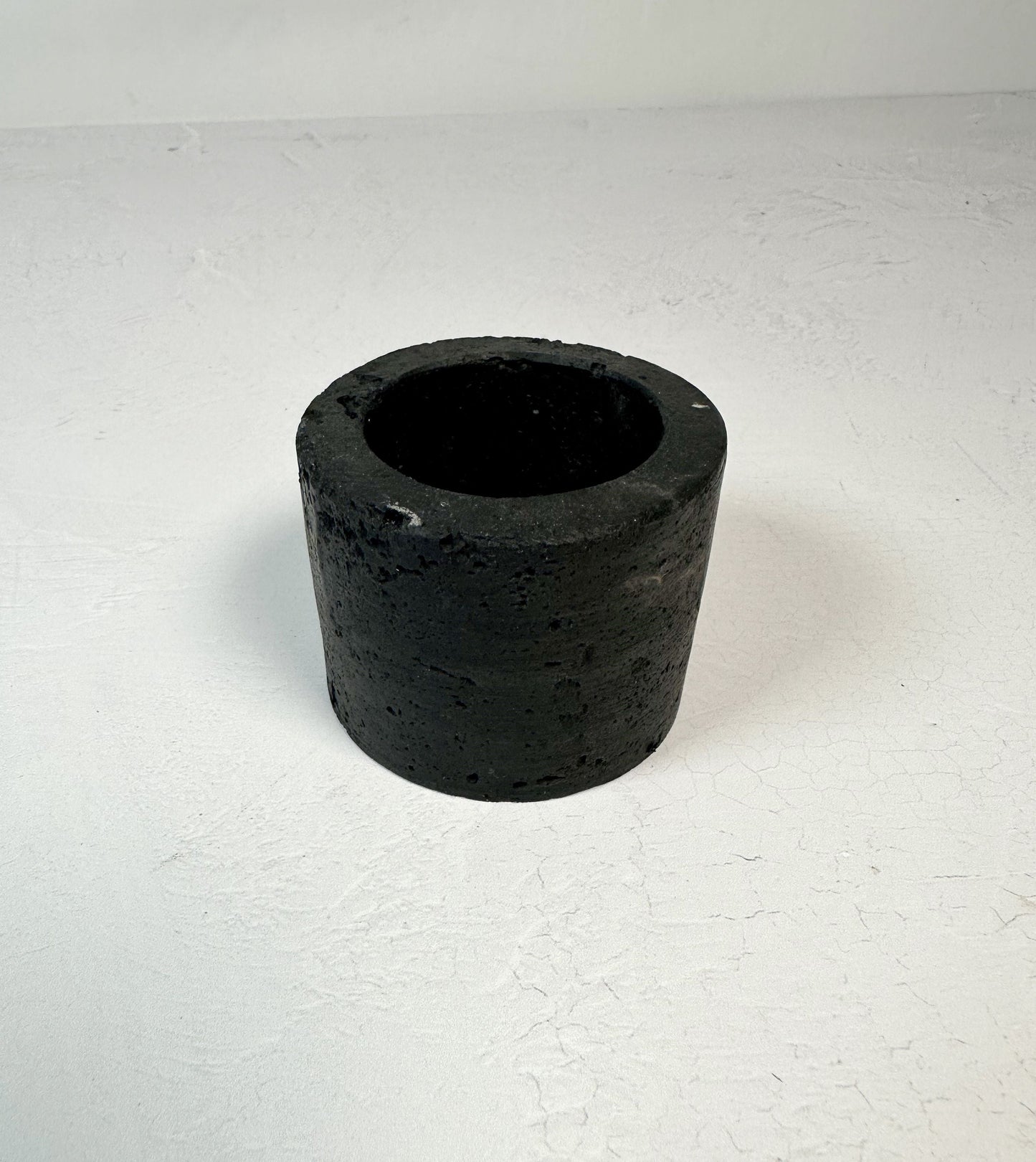 Travertine and Lava Rock Mini Vessel