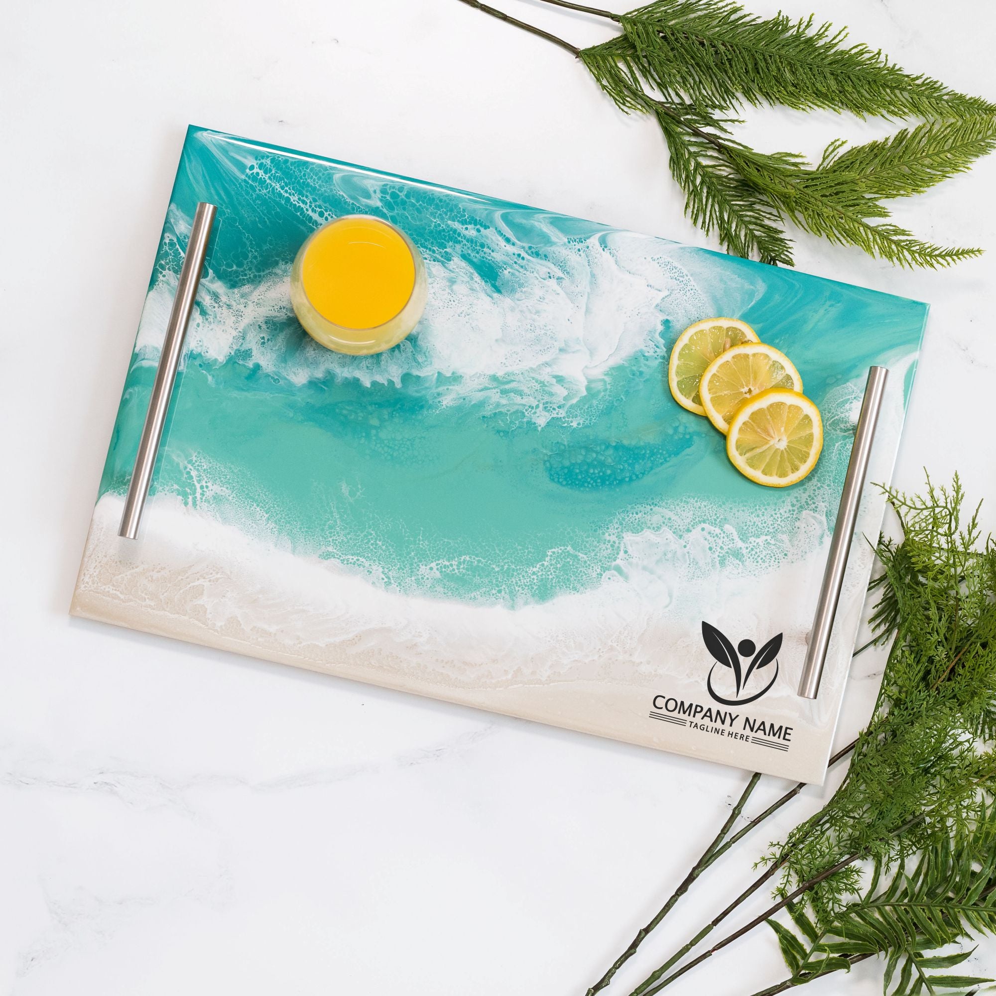 Caribbean acrylic tray