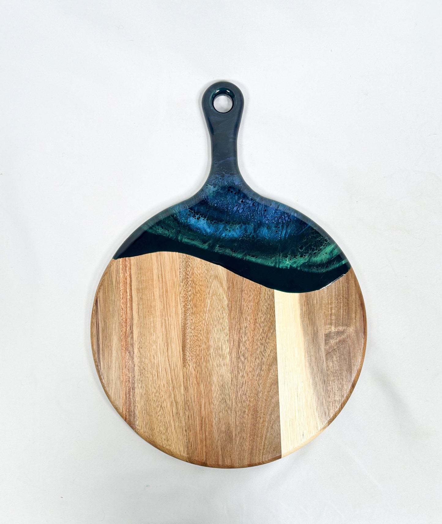 Northern lights round cheese board