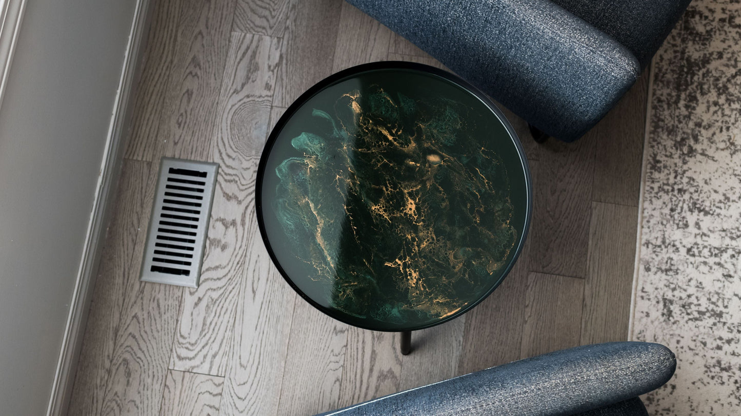 Jade Metal Side Table