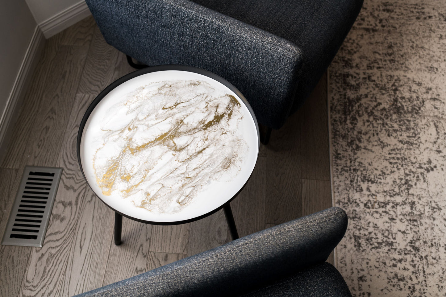 Quartz Metal Side Table