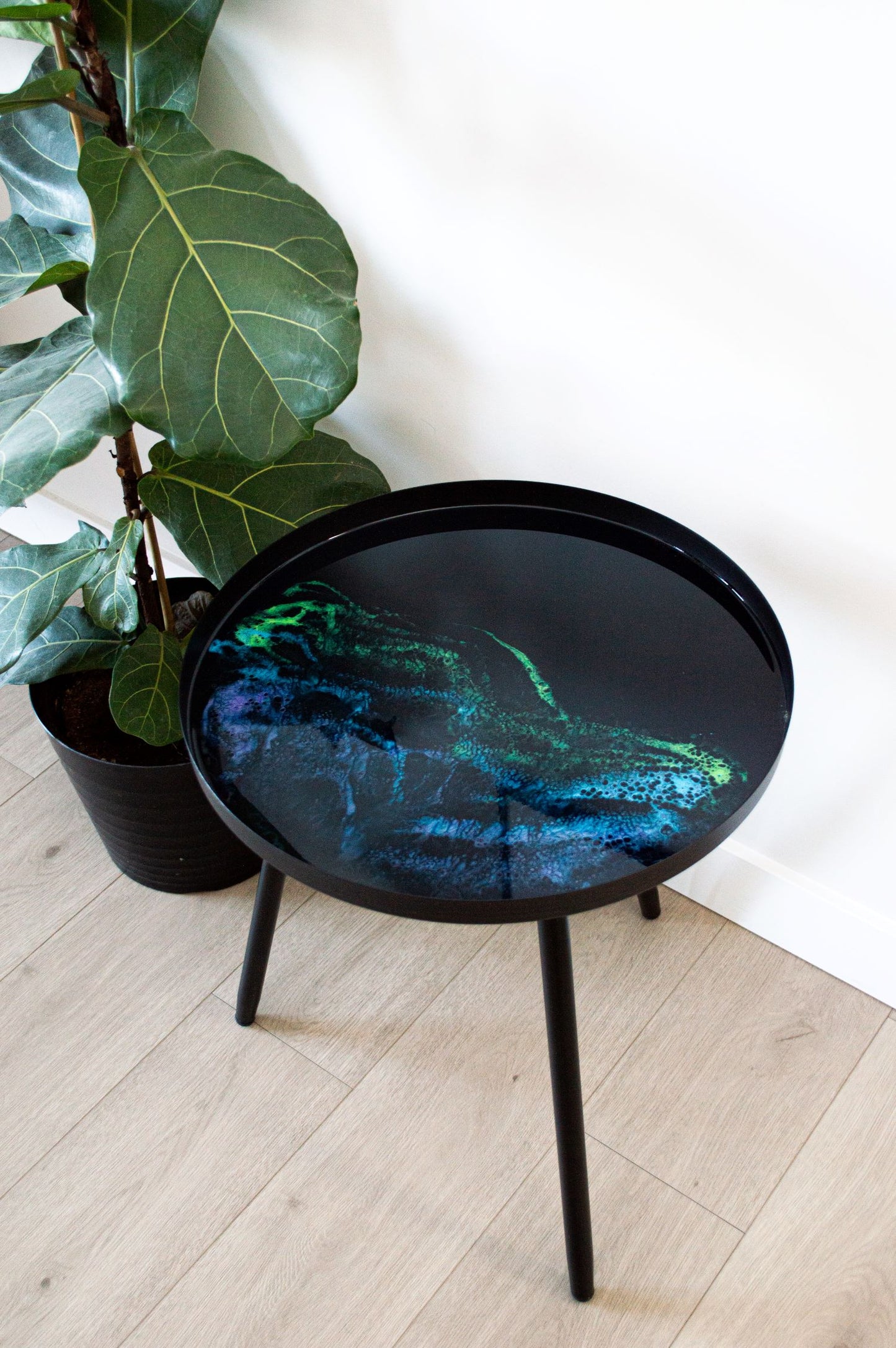 Northern Lights Metal Side Table