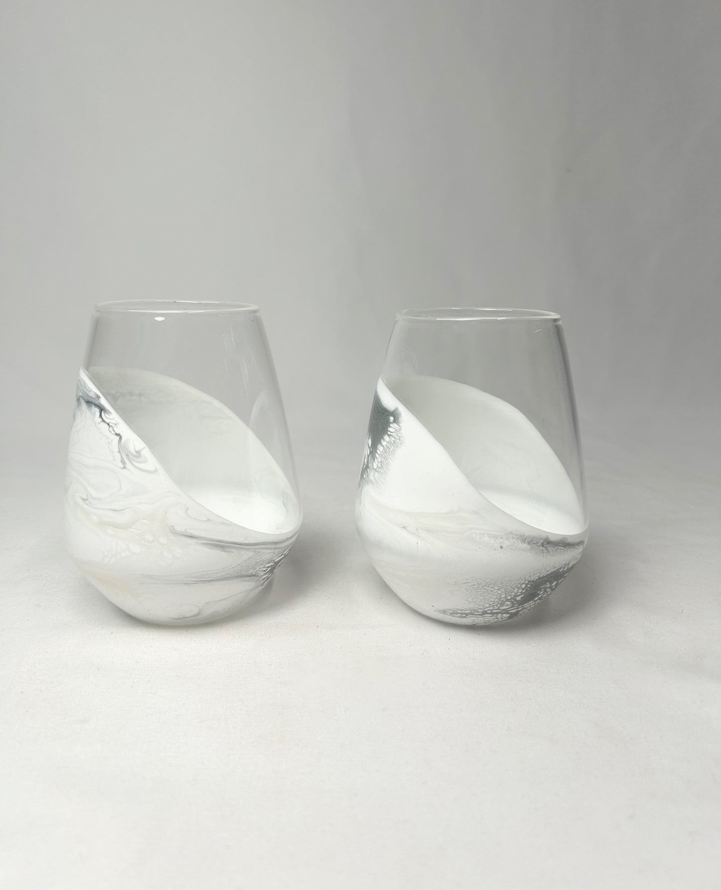 Marble wine glasses