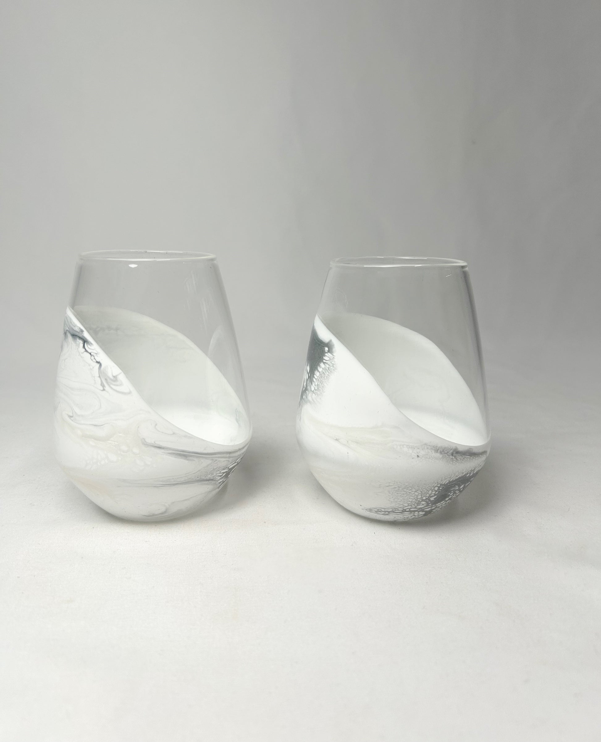 Marble wine glasses