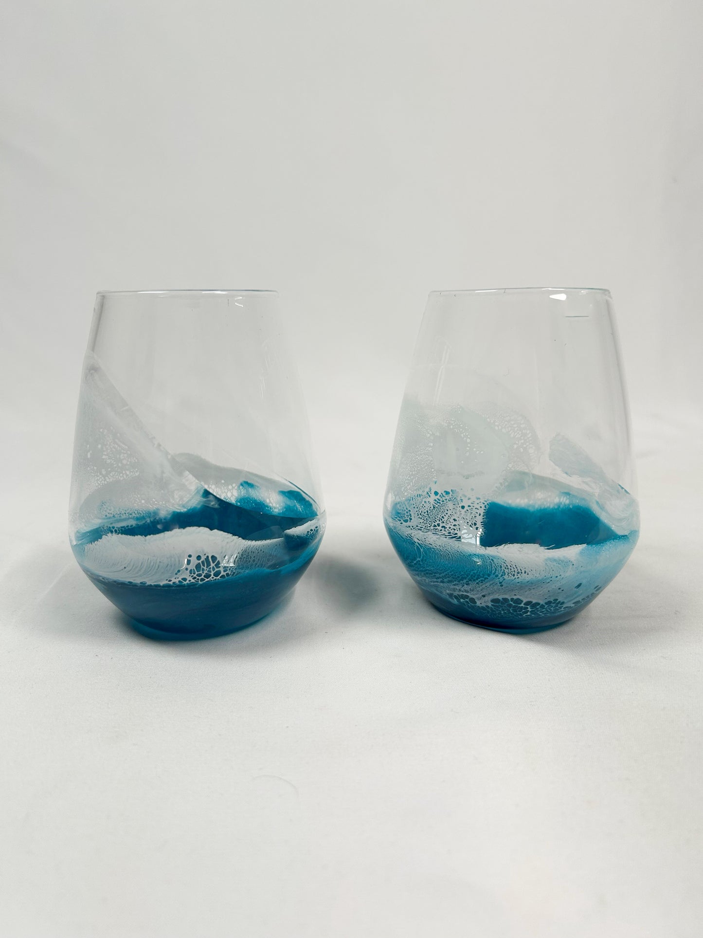 Ocean wine glasses