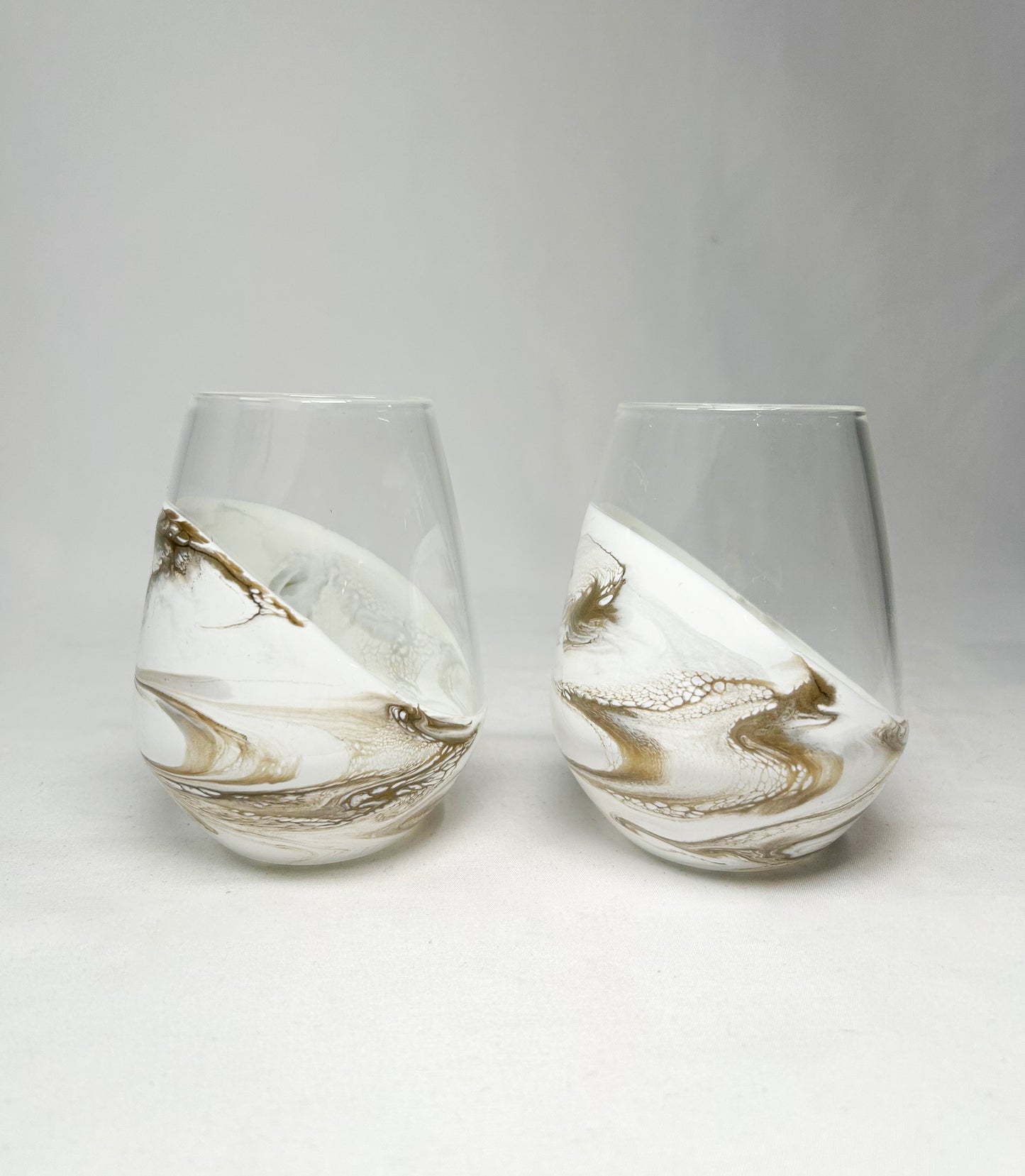 Quartz wine glasses