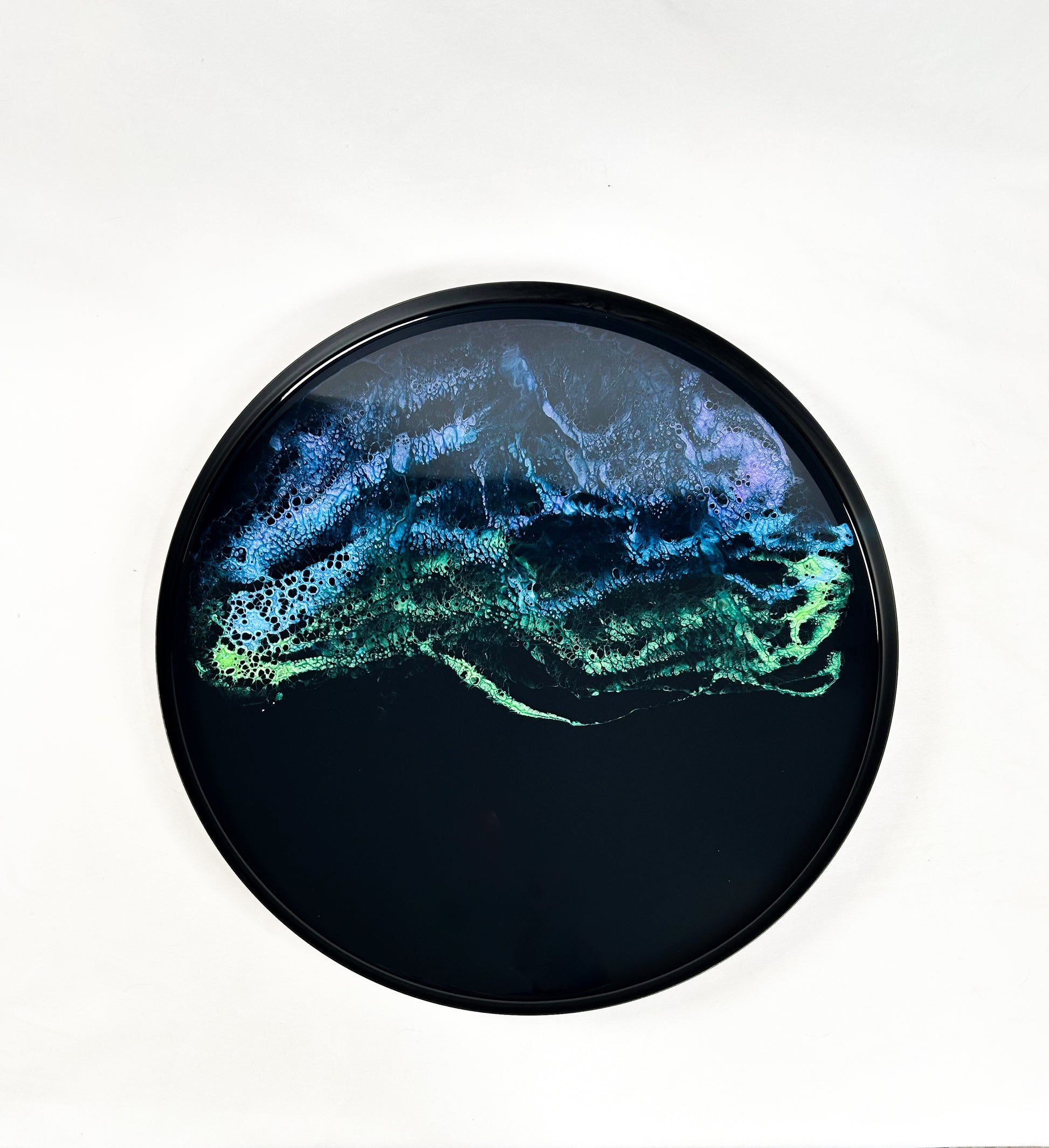 Northern lights top of end table