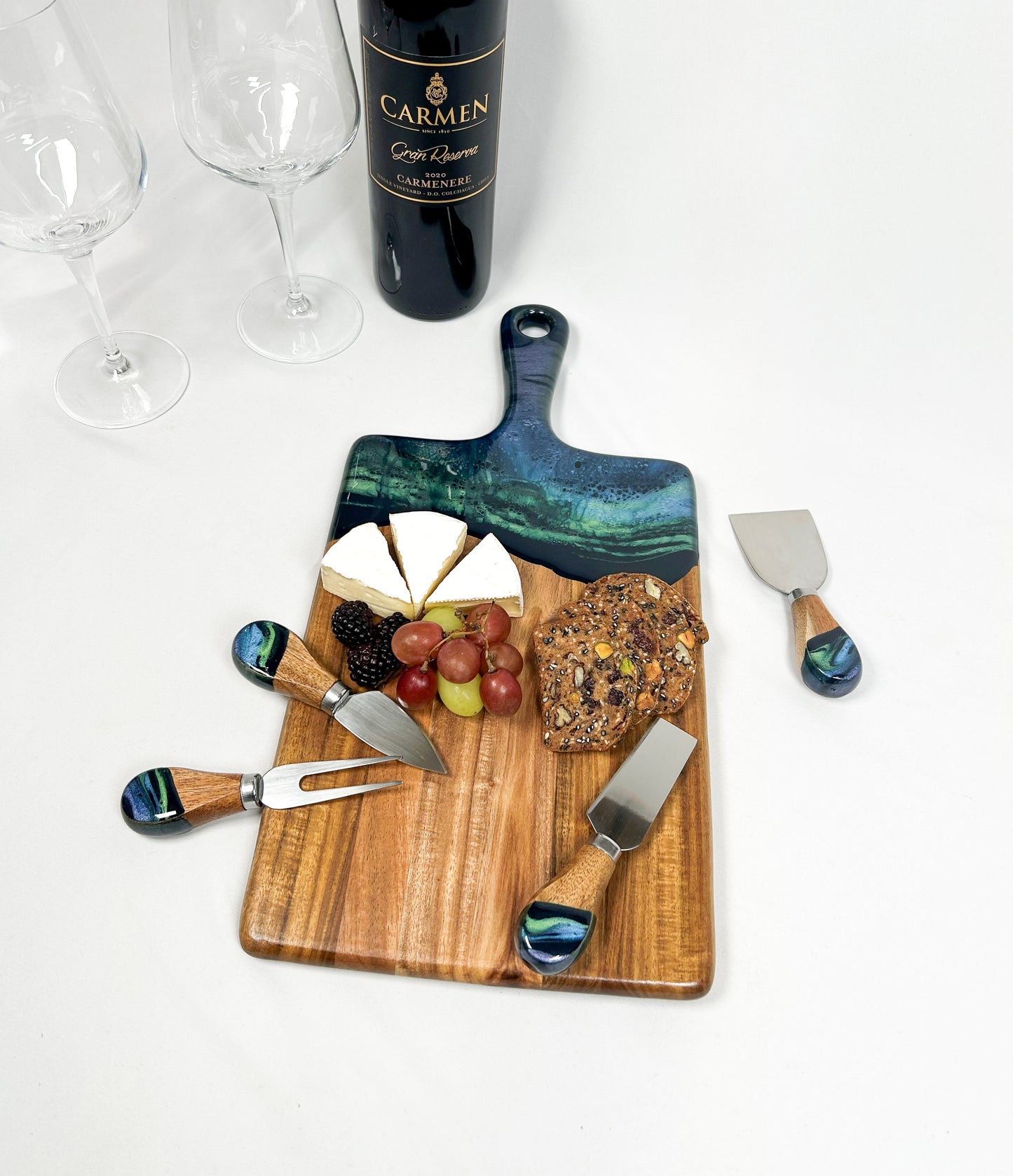 northern lights serving food set