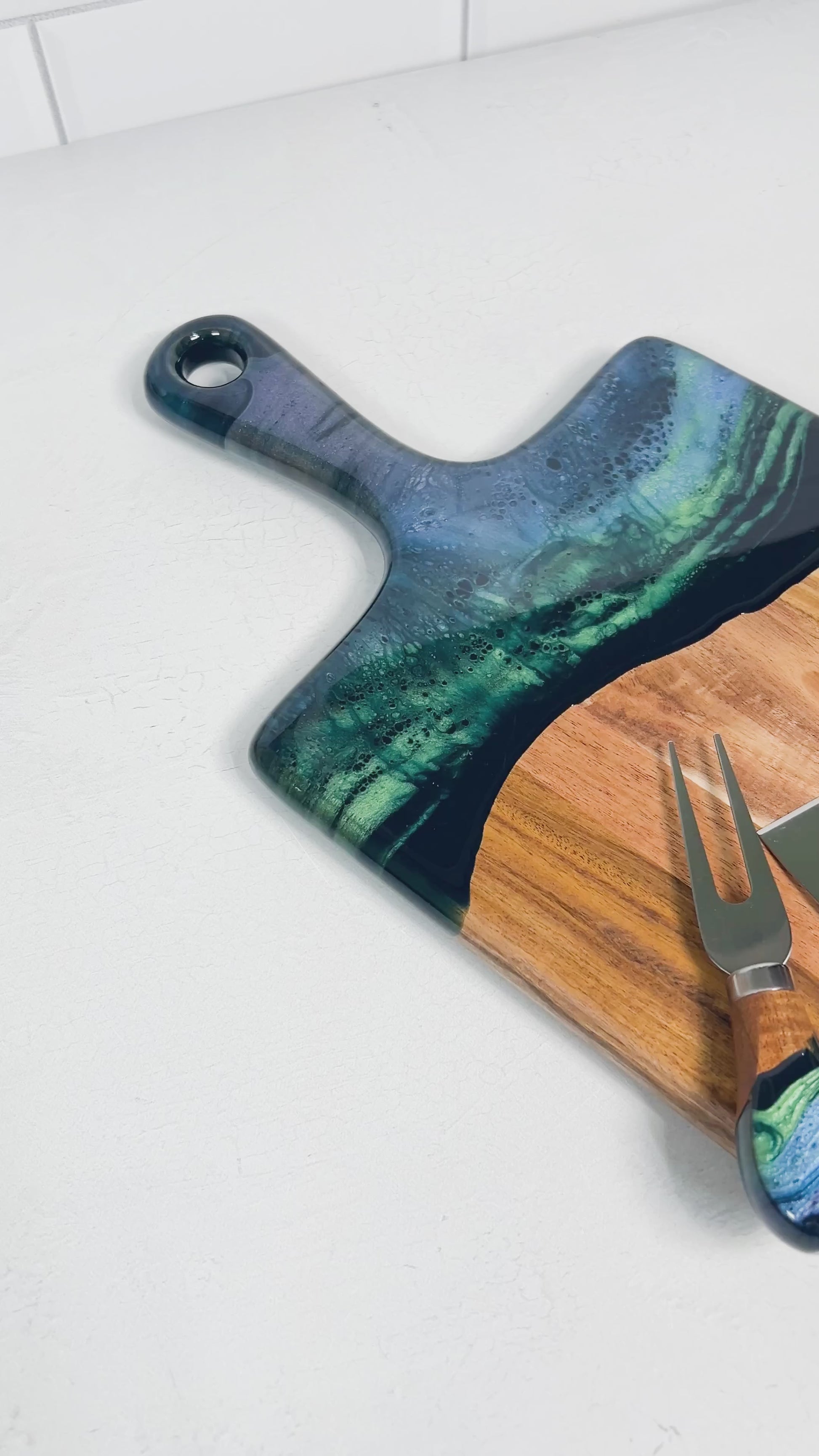 northern lights serving food set