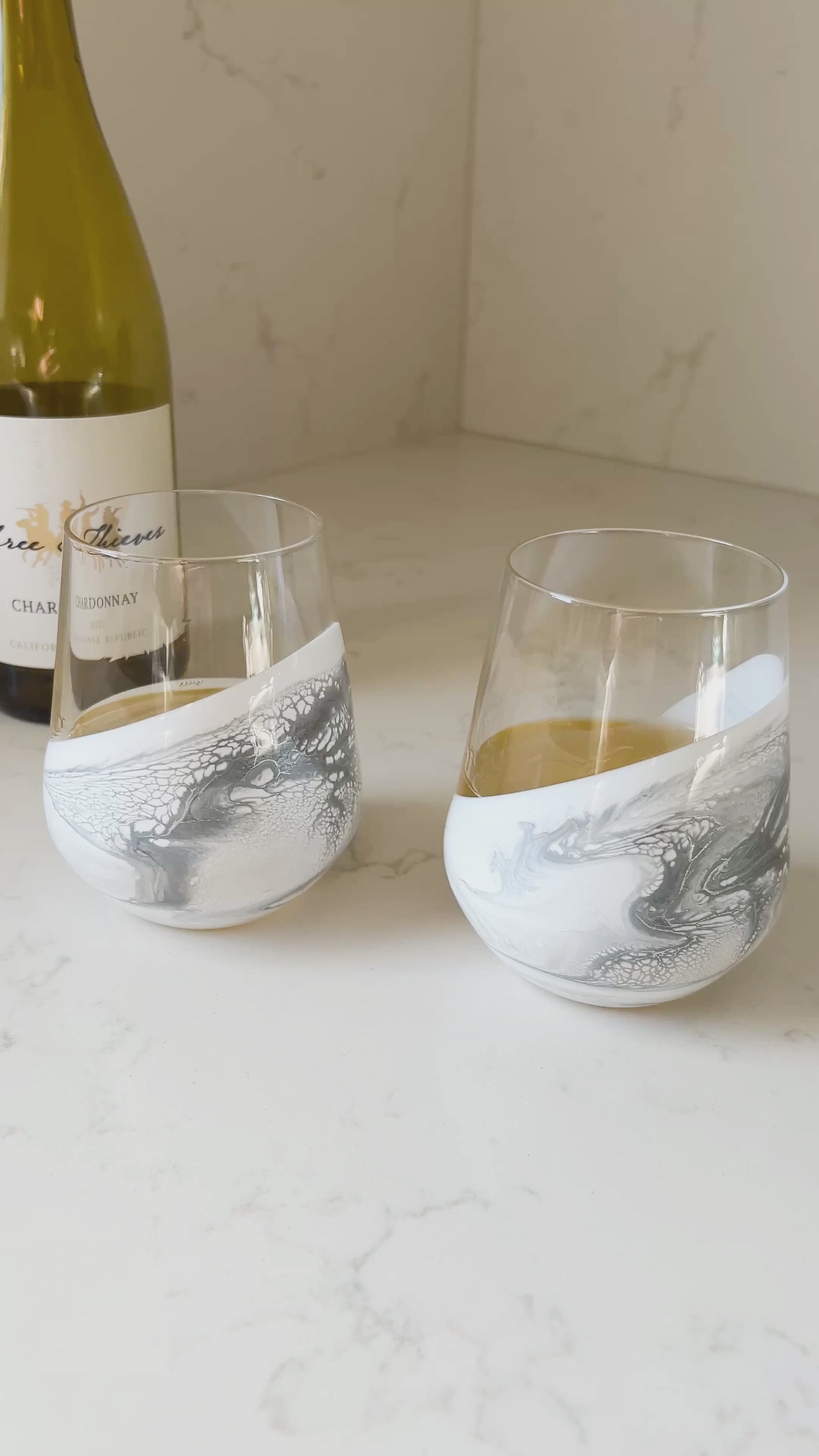 wine glasses video