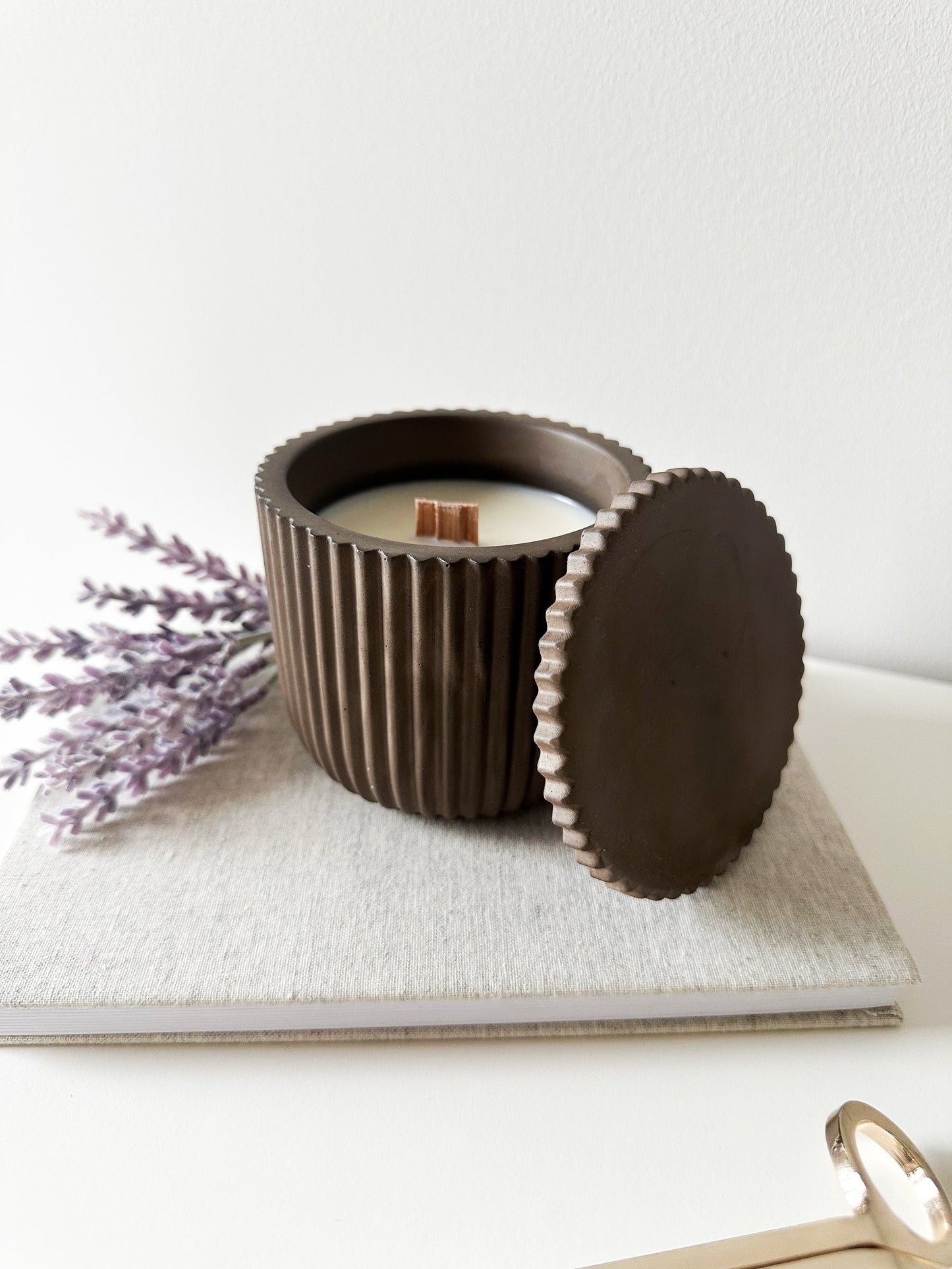 NEW!!! Fluted Large Candle