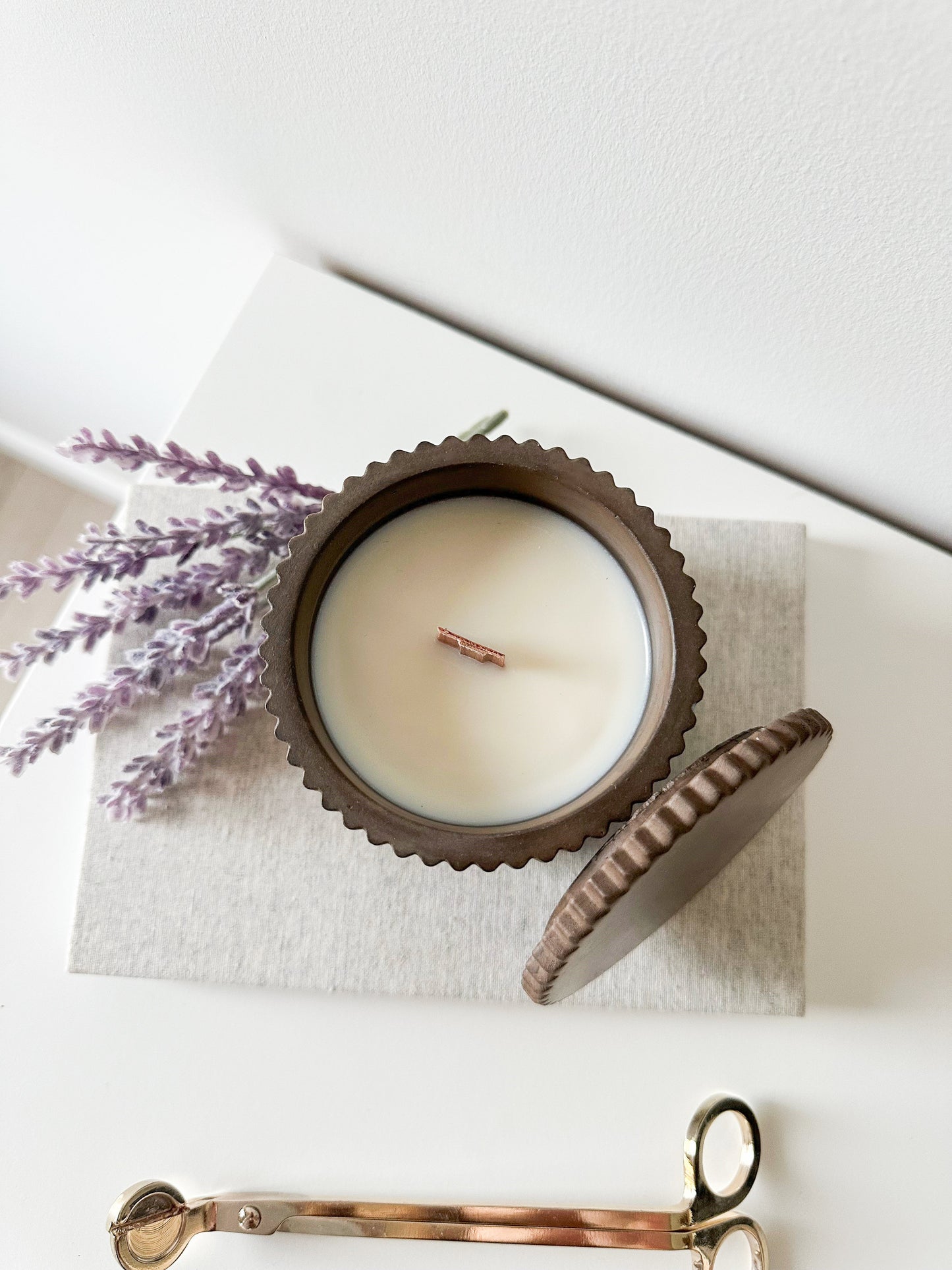 NEW!!! Fluted Large Candle