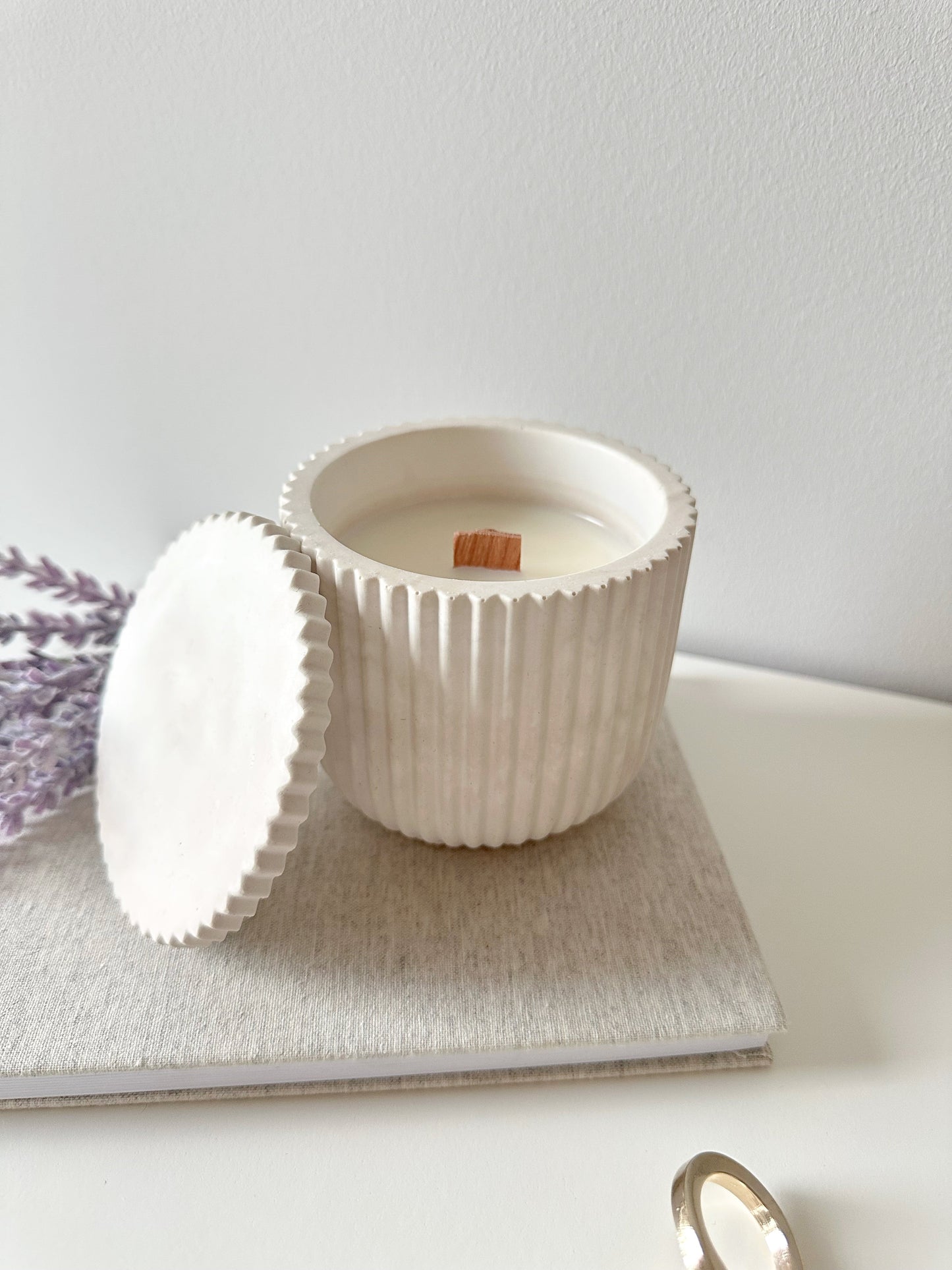 NEW!!! Fluted Large Candle