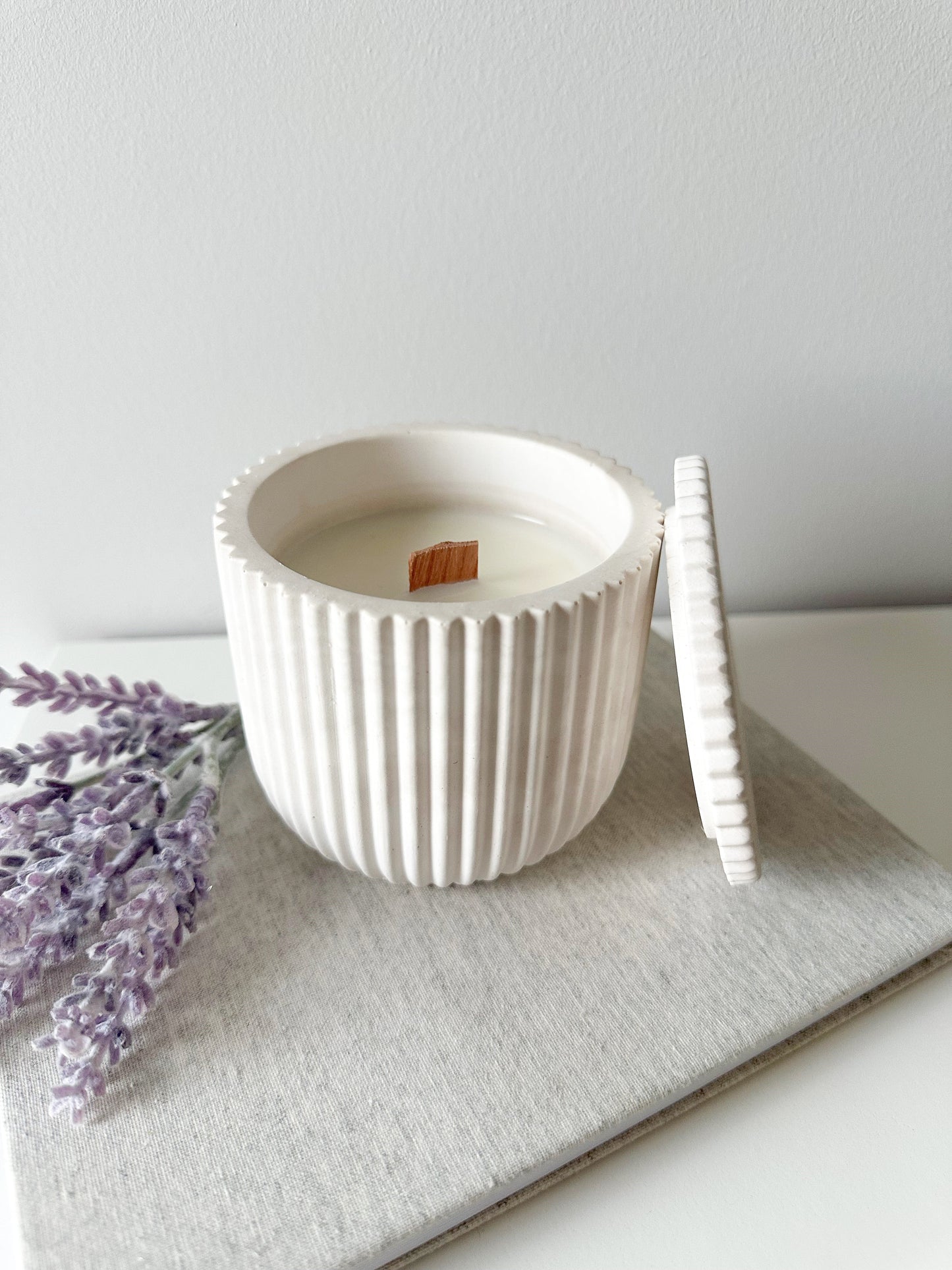 NEW!!! Fluted Large Candle