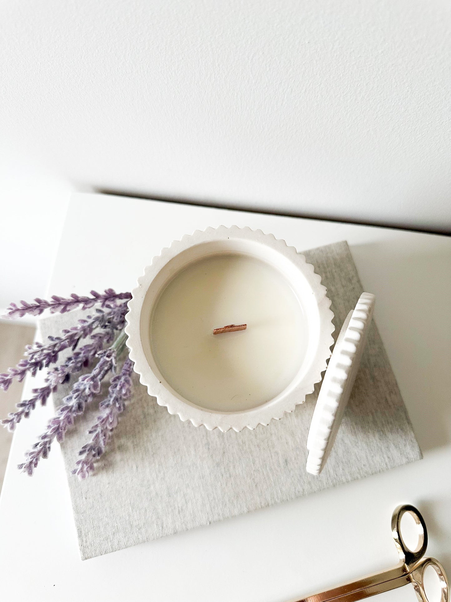 NEW!!! Fluted Large Candle