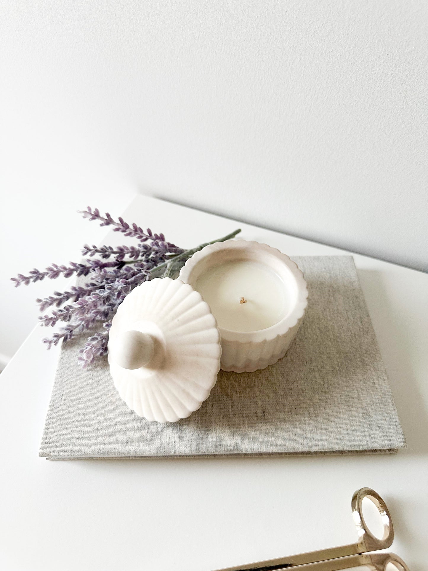 NEW!!! Fluted Small Candle