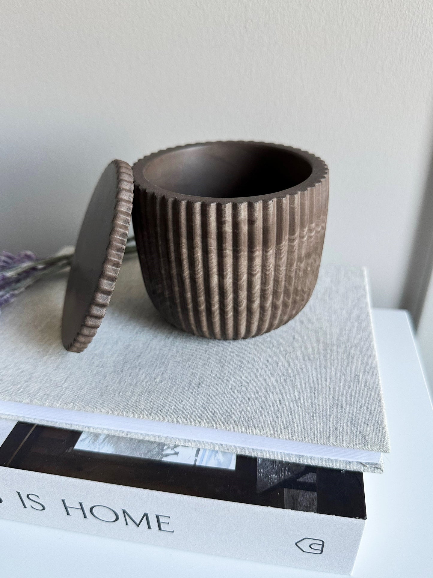 NEW!!! Fluted Jar with Lid