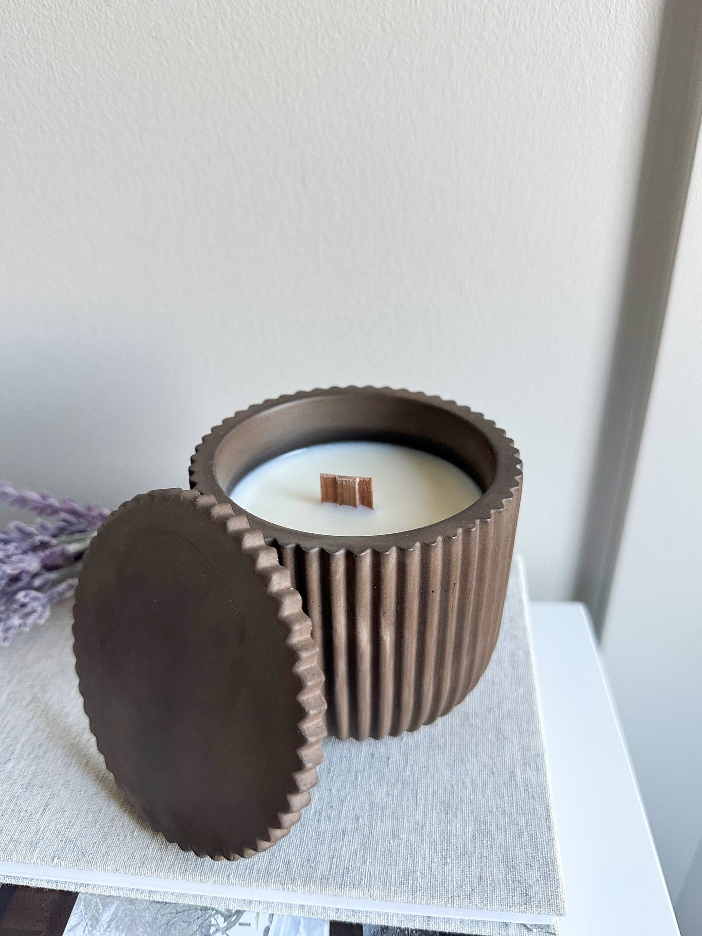 NEW!!! Fluted Large Candle