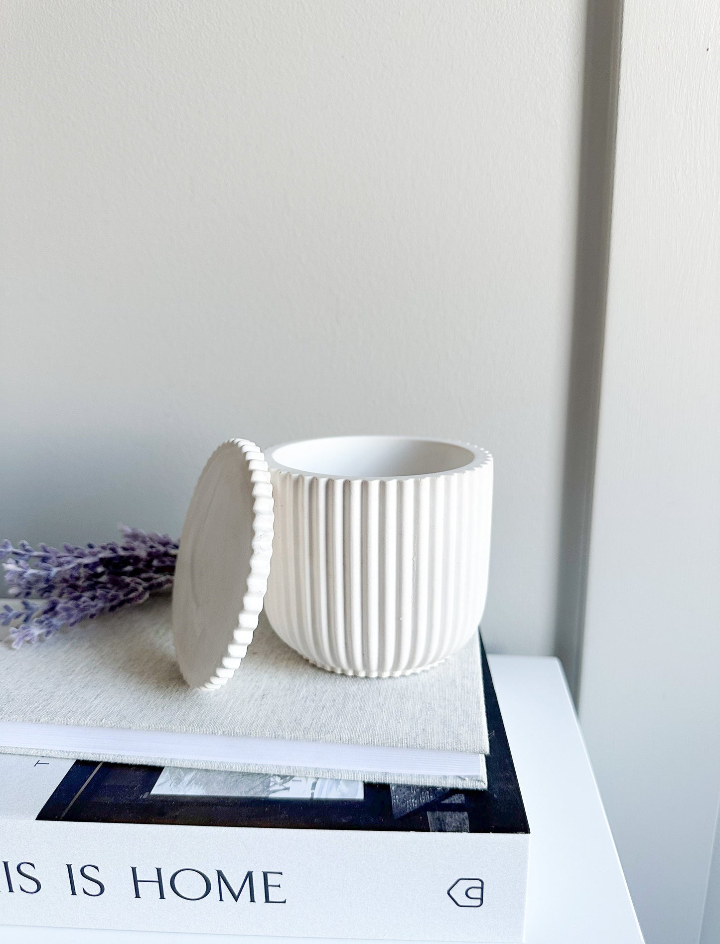 NEW!!! Fluted Jar with Lid