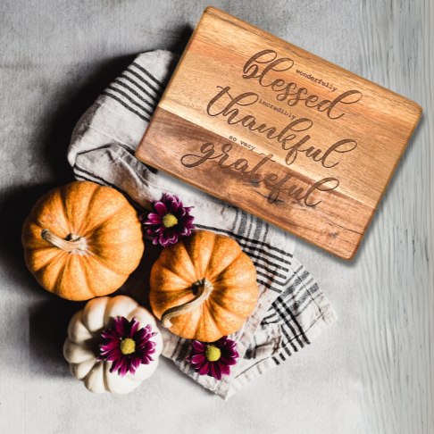 NEW! Fall and Thanksgiving Collection! Engraved Designs (single)