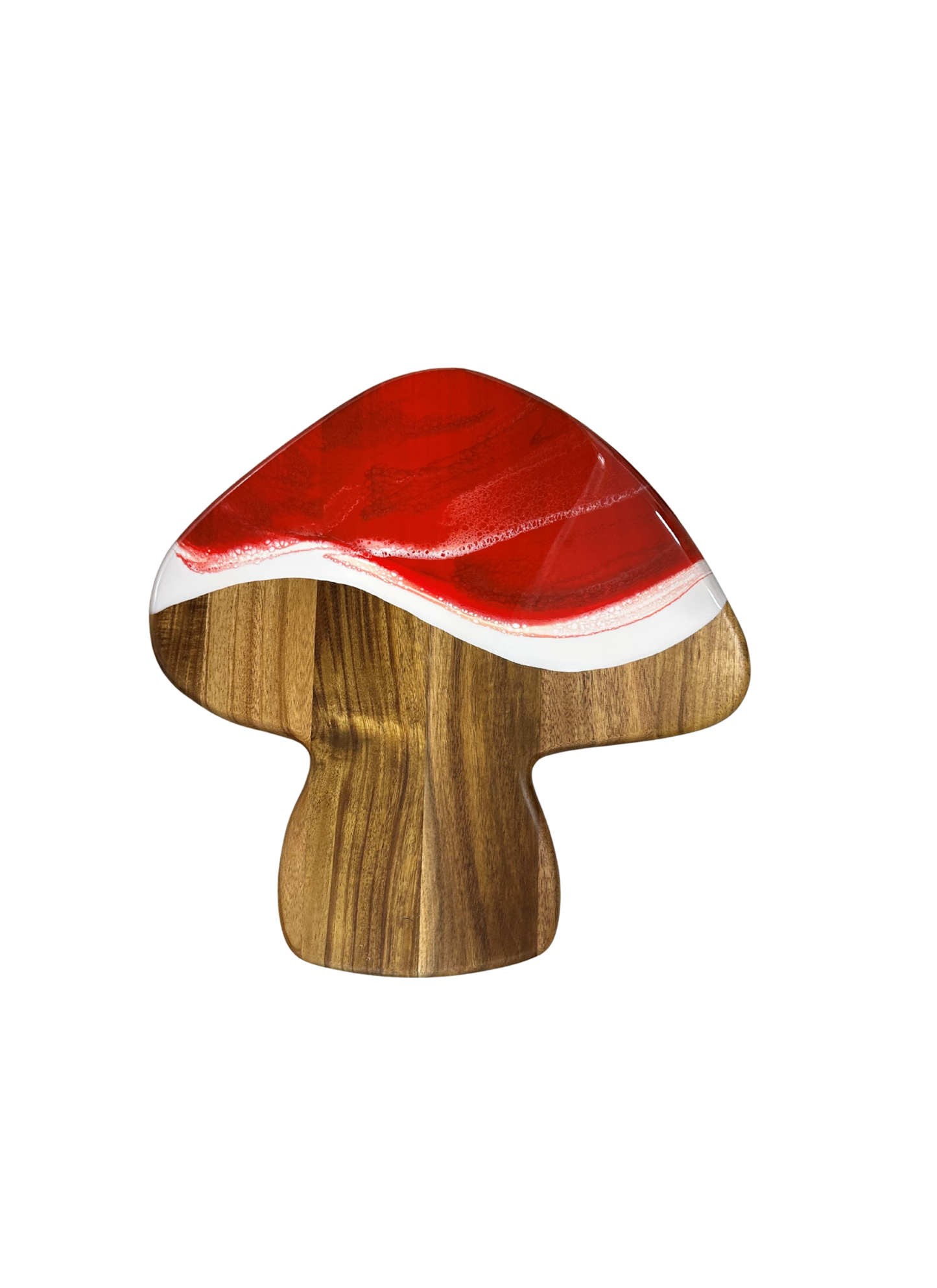 NEW!!! Mushroom Shaped Acacia Cheese Board and Ceramic Tray