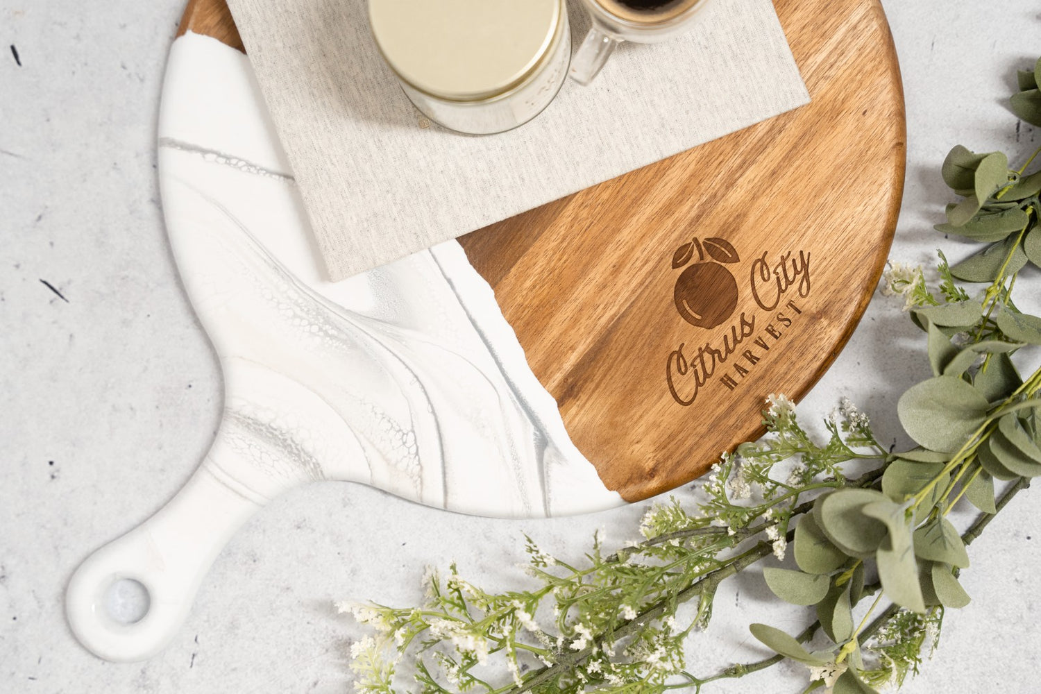 Lynn Liana Branded Merchandise. Get the best in engraved accented Cheese Boards