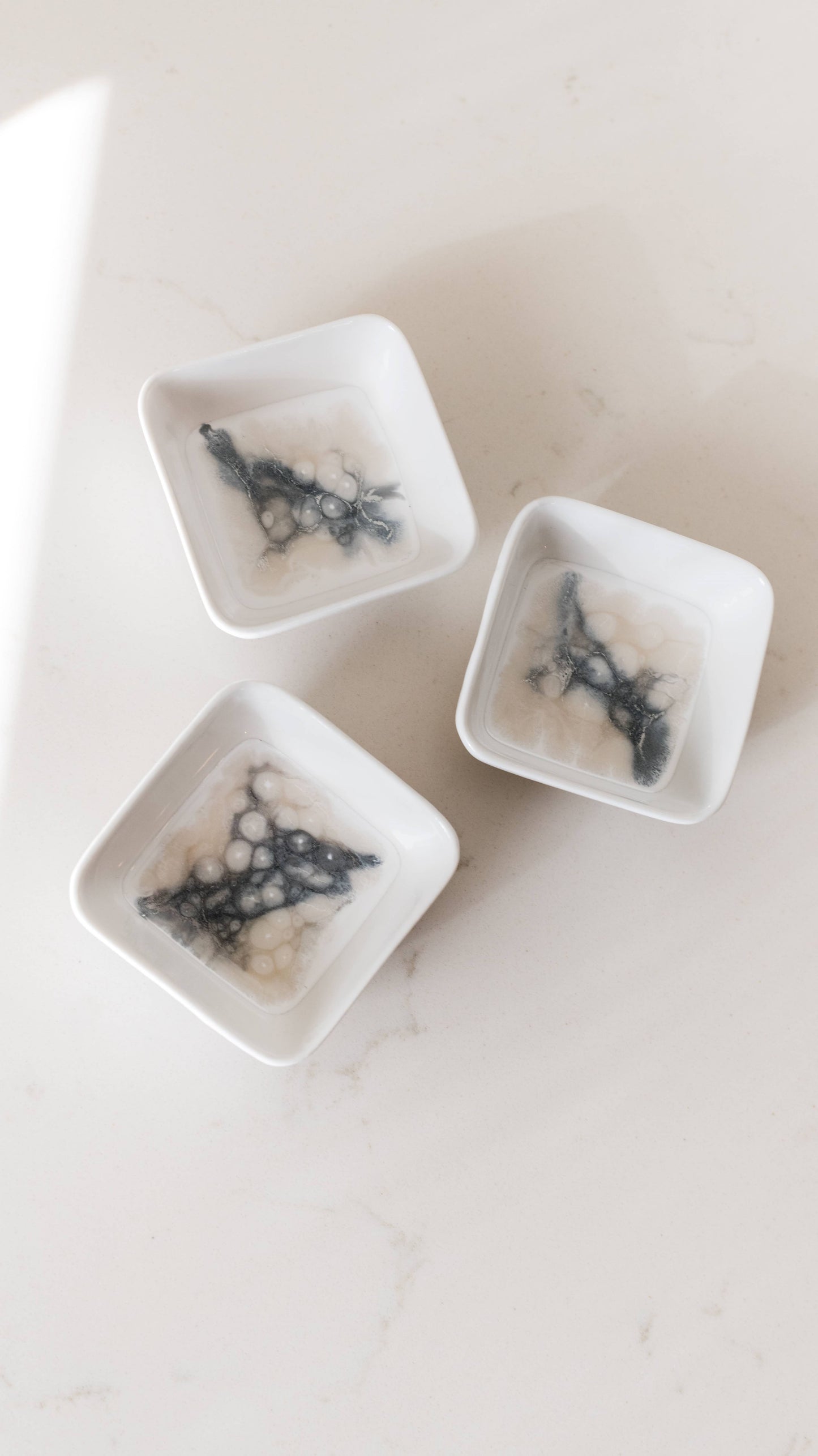 NEW! Resin Accented Ceramic Dipping Bowls (sets of 3)