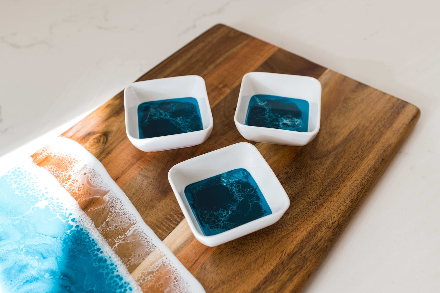 NEW! Resin Accented Ceramic Dipping Bowls (sets of 3)