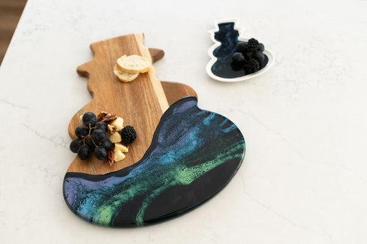 NEW!!! Snowman Charcuterie Board and Ceramic Tray
