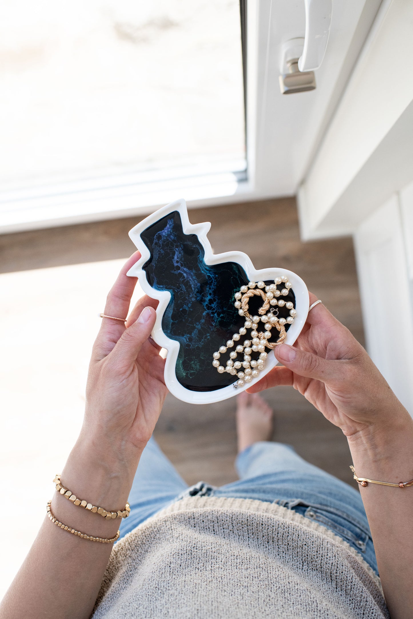NEW!!! Snowman Charcuterie Board and Ceramic Tray