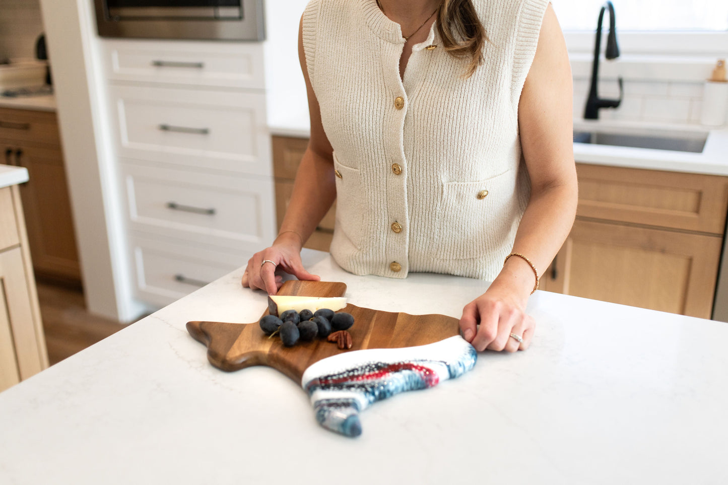 NEW!!! State Shaped Acacia Cheese Board