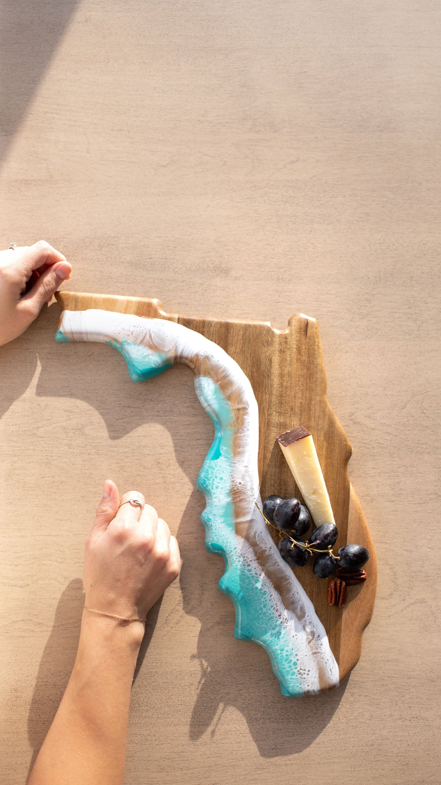 NEW!!! State Shaped Acacia Cheese Board